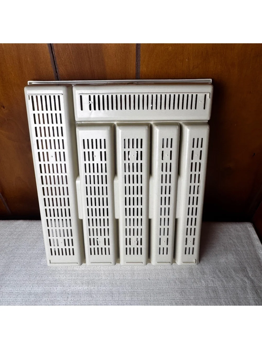Vintage Alabaster’s Trendee Plastic Cutlery Tray Organizer 11 x 13 - Picture 3 of 6